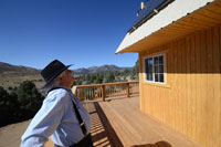 Dad Inspects and Approves the Solar Panel Installation
